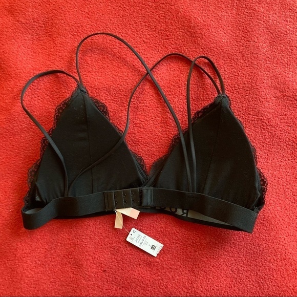ROSE + VINE Bralette Sz L-XL Lace Cross Back Strap NWT - Picture 8 of 8